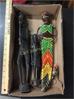 BOX OF AFRICAN SCULPTURES