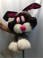 BROWN BUNNY MASK WITH FEET