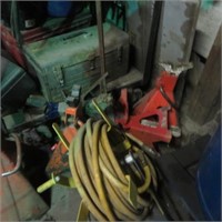 AIR HOSE REEL, JACK STAND, TOOL BOXES