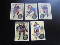 1961 Lot of 5 Topps Hockey Cards NY Rangers