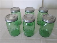 6 - 1 Quart Ball Canning Jars w/ Lids