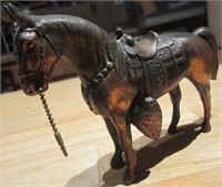 7" Copper Washed Horse Figurine