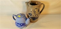 Pottery Pitcher & Tea Pot