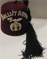 D.Turin & Co. Ballut Abyad Shriners Bejeweled Hat