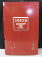 Vintage Sanistor Emergency Fire Blanket Case