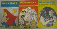 3 Vintage 1961 Children's Playmate Magazines