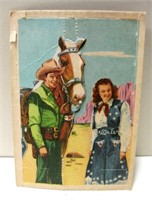 VNTG Post Cereals Roy Rogers Pop Out Art Card