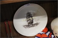 SHIP DECORATED PLATE