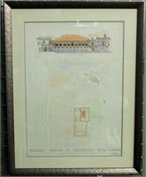 Vintage Architectural Drawing of Purandare Wada