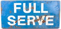“Full Service” Two Sided Heavy Metal Sign