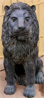 Metal Sculpture Yard Art Bronze Lion