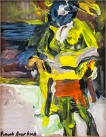 FRANK AUERBACH German b.1931 Gouache Portrait