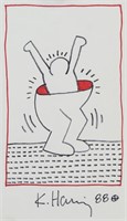 KEITH HARING American 1958-1990 Ink on Paper