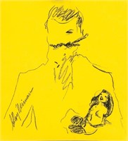 LEROY NEIMAN US 1921-2012 Ink WC Femlin PROVENANCE