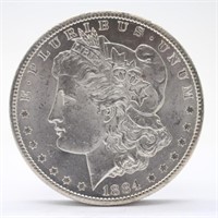1884-CC Morgan Silver Dollar - UNC