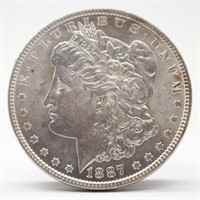 1887-P Morgan Silver Dollar - UNC