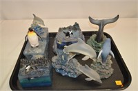 7pc Dakin Wyland & Westland Marine Figurine Decor