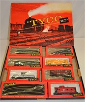 Vtg Tyco HO PRR Train Set in Box