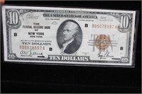 1929 $10 Brown Seal National Currency Note