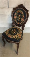 Victorian Rosewood Needlepoint Side Chair