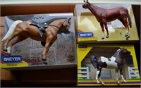 3 Breyer Horses With Boxes