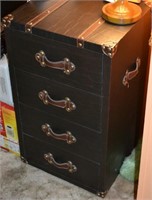 4-Drawer Leatherlike Cabinet