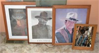 3 John Wayne Pictures & Mirror