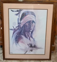 Ruby Lee Native American Watercolor Print