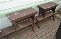 4 Wooden Outdoor Benches