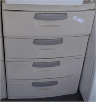 4-Drawer Cabinet with Contents
