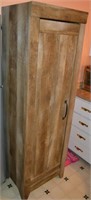 Rustic single-door pantry cabinet