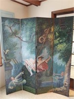 Hand Painted Room Divider
