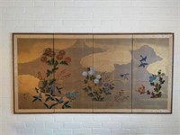 Vintage Painted Panel Wall Art