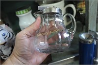 PRESSED GLASS SYRUP PITCHER