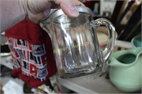 PRESSED GLASS SYRUP PITCHER