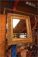 Small rectangular bevel edged wall mirror,