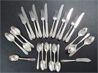 SILVER PLATED FLATWARE SET