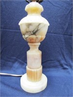 VINTAGE MARBLE/ALABASTER TABLE LAMP