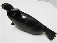 INUIT SOAPSTONE CARVING by NOAH NOWDLA
