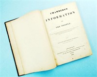 BOOK: "CHAMBERS'S INFORMATION FOR THE PEOPLE"
