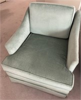 Light green fabric easy chair