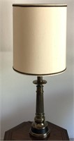 Metal brass base table lamp