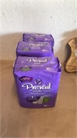 3 new packages of prevail pads (16 per package)