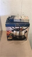 11 piece stainless steel a fondue set