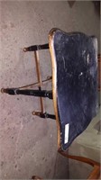 Vintage black wooden table