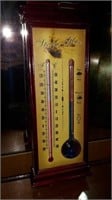 Storm glass wooden thermometer piece