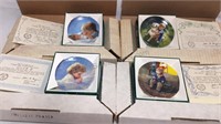 Lot of 4 - 3" miniature collector plates ZOLAN