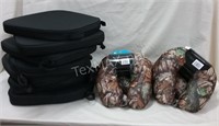 Seat Cushions and NWT Camo Neck Pillow
