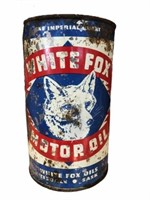 WHITE FOX MOTOR OIL IMPERIAL QUART CAN -