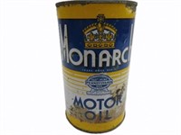 MONARCH MOTOR OIL IMPERIAL QUART CAN